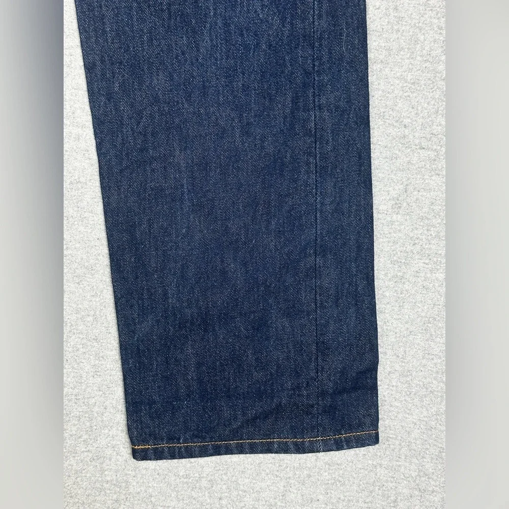 Levis 501 Jean 36x32 Indigo Darkwash Denim Straight‎ Leg Button Fly Classic Fit